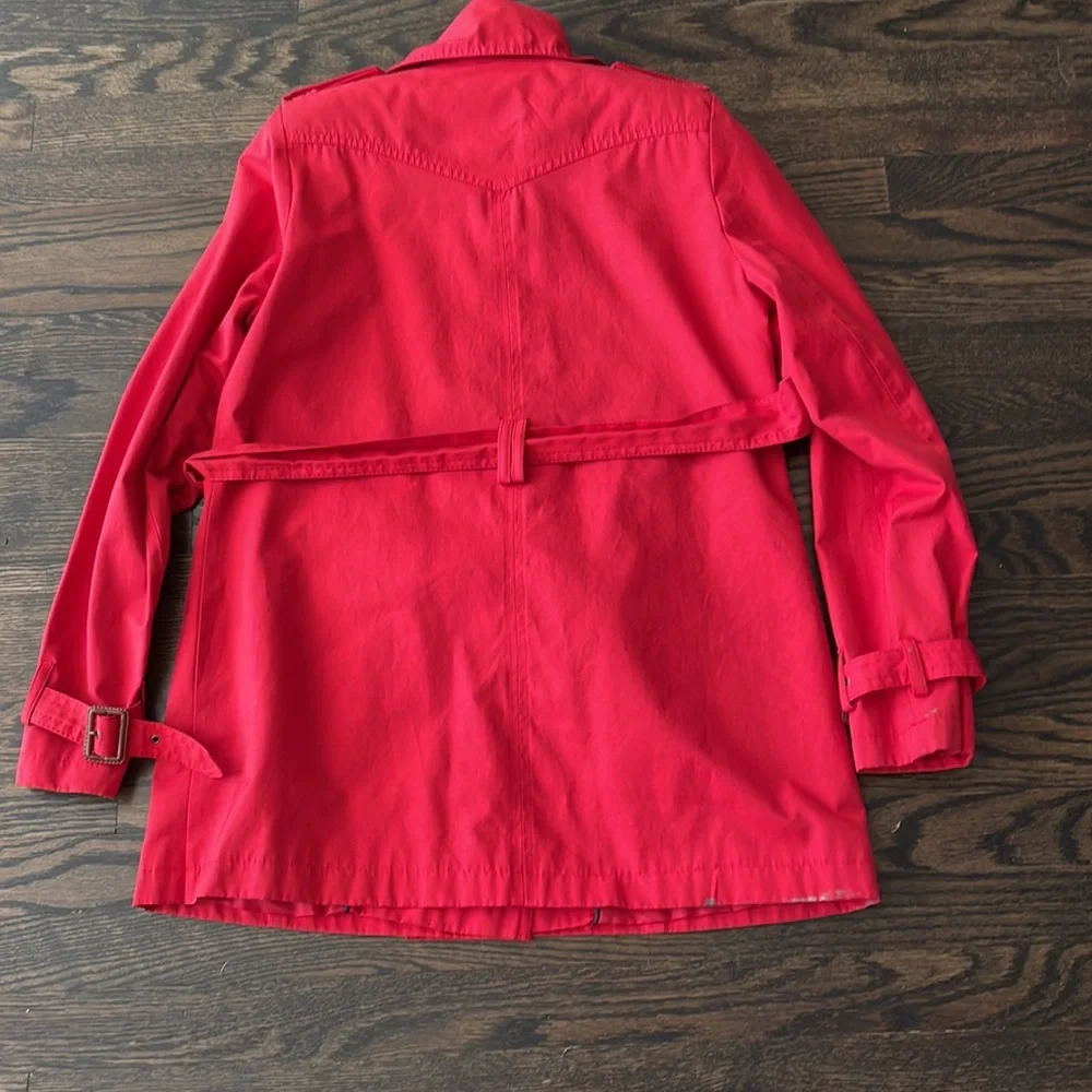 Tommy Hilfiger red trench coat - Picture 2 of 9